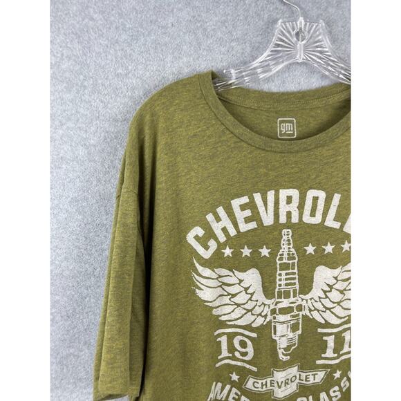 GM Chevrolet American Classic 1911 Shirt Size XXLT Green Short Sleeve Tee Car - Picture 2 of 8